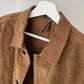 Drakes Tan Japanese Selvedge Corduroy Five-Pocket Chore Jacket Size 36 £695