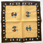 Drakes Linen/Cotton Teddy Bear Print Pocket Square Limited Edition