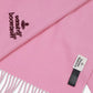 Vivienne Westwood Embroidered Trimmed Pink Wool-knit Scarf Unisex