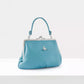 Vivienne Westwood Granny Frame Purse Crossbody Leather Bag Blue