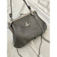 Vivienne Westwood Granny Frame Saffiano Leather Bag Anthracite