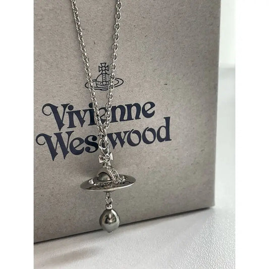 Vivienne Westwood Aleksa Necklace Silver/Grey