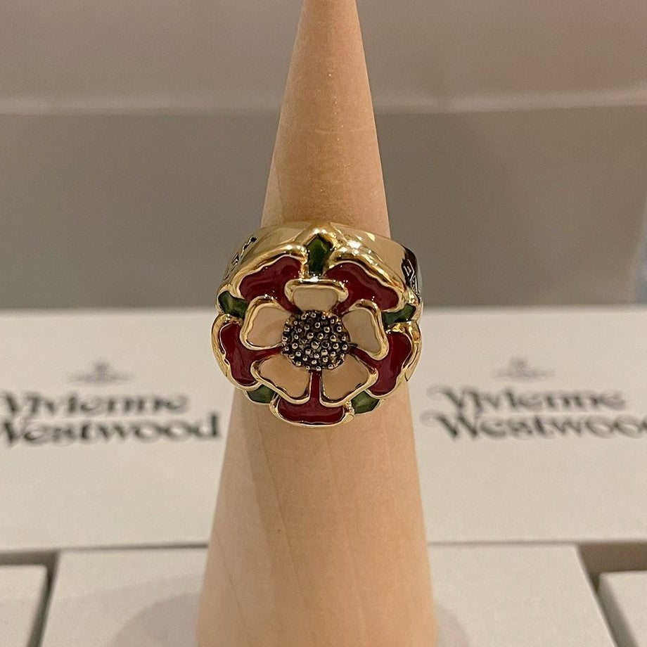 [SOLD] Vivienne Westwood Tudor Rose Ring Limited Edition （Gold）